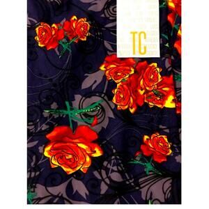 Lularoe TC Tall & Curvy Leggings Unicorn 🦄 Beauty & The Beast Roses Floral New